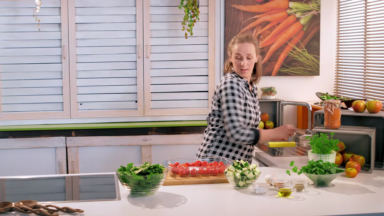 Gebackener Veta mit mediteranem Gemüse