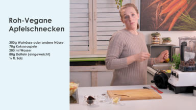 Roh-Vegane Apfelschnecken