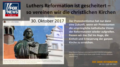 500 Jahre Reformation - am Ziel oder am Ende?