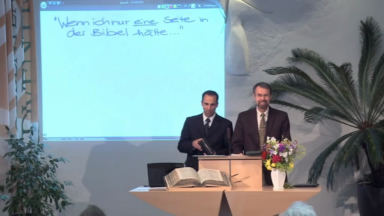Wenn ich nur eine Seite in der Bibel hätte